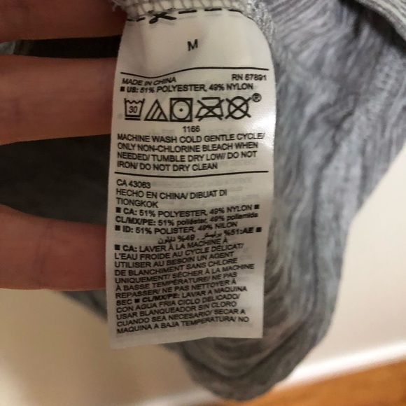 Team Apparel Gray Long Sleeve Tee with Flag Design - Picture 6 of 9